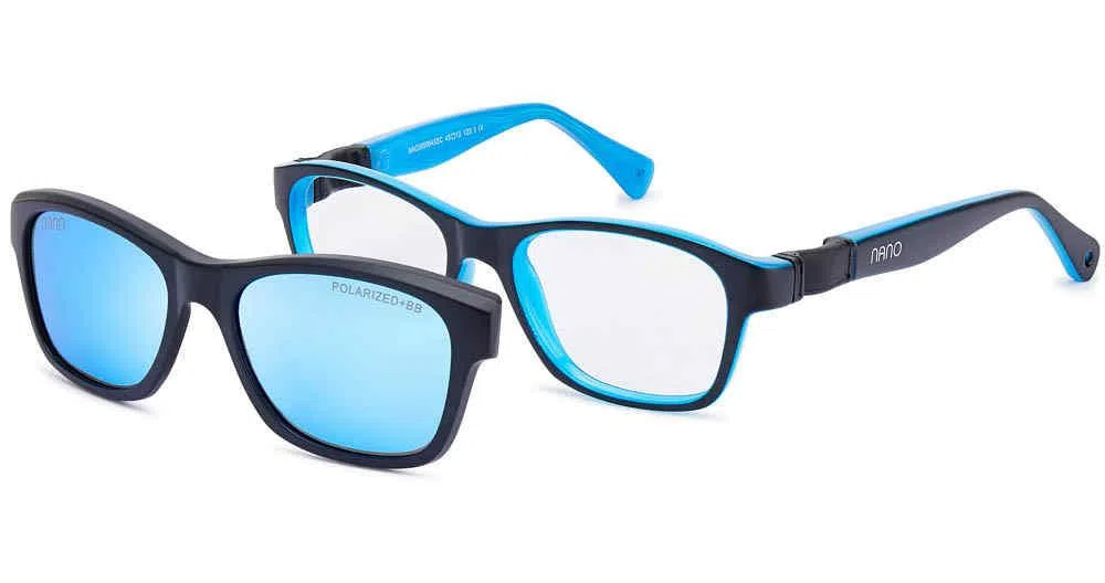 Nanovista GAIKAI SC 3.0 Eyeglasses - CLIP GAIKAI SC 3.0 MT RED NAVY W/CLIP - view 3